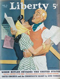 1940 Liberty Magazine Cover ~ Couple Rehearses for Play