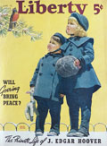 1940 Liberty Magazine Cover ~ Children Look At Singing Robin