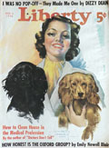 1938 Liberty Magazine Cover ~ Woman With Cocker Spaniels