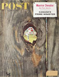 1958 Saturday Evening Post Cover ~ Knothole Baseball ~ Norman Rockwell