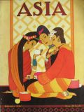 1926 Asia Magazine Cover ~ Frank McIntosh ~ Burmese Women Gossip