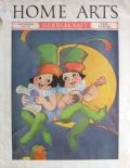 1935 Home Arts Needlecraft Magazine COver ~ Singing Leprechauns