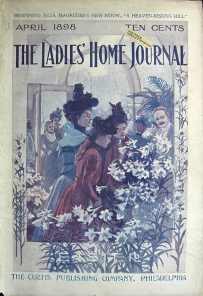 1898 Ladies' Home Journal Cover ~ Easter Lilies
