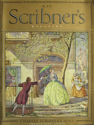 1937 Scribner's Magazine Cover ~ Victorian Scene ~ T.M. Cleland