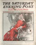 1904 Saturday Evening Post Cover ~ Henry Hutt ~ Woman with Cat
