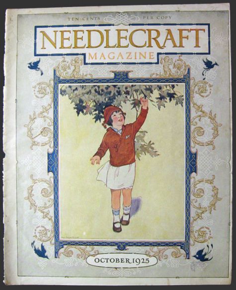 1925 Needlecraft Magazine Cover ~ Olga Bogart