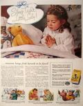 1937 Cream of Wheat Ad ~ Girl Prays at Bedside