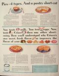 1929 Crisco Shortening Ad ~ Recipes, 4 Types of Pies