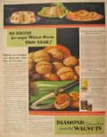1931 Diamonds Walnuts Ad ~ Maple Cake Recipe