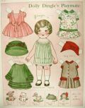 1927 Dolly Dingle Paper Dolls ~ Dolly's Playmate Evangeline Mary