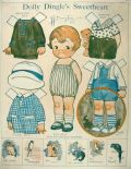1927 Dolly Dingle Paper Dolls ~ Dolly's Sweetheart Lucian