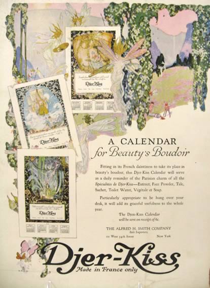 1919 Djer Kiss Ad ~ Calendar Offer