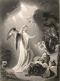 Antique Print ~ Steel Engraving ~ Jacob's Dream