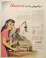 1944 Du Barry Cosmetics Ad ~ CBS Sound Effects Technician