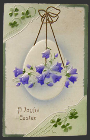 Hanging Egg Joyful Easter Postcard