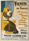 1896 William Clemson Dye & Print Works Ad ~ Manchester UK