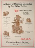 1896 Antique Crompton Loom Works Ad ~ Worcester, MA