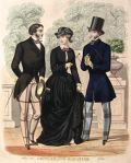 1853 Hand Colored Steel Plate Engraving ~ Men's Fashion Print