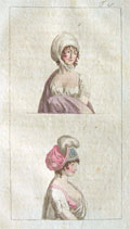 1802 Antique Hand-Colored Fashion Print