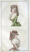 1793 Antique Hand-Colored Fashion Print