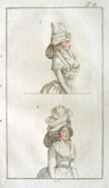1792 Antique Hand-Colored Fashion Print