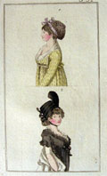 1798 Antique Hand-Colored Fashion Print
