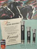 1948 Eveready Flashlight Ad ~ Black Beauties, Horses