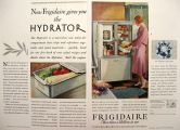 1930 Frigidaire Refrigerator Photo Ad ~ Hydrator