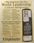 1926 Frigidaire Refrigerator Ad ~ Metal Cabinet