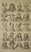 Antique Print ~ Varities of Human Race #LVII ~ Oliver Goldsmith