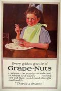 1921 Grape Nuts Cereal Ad ~ Norman Rockwell Art