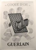 1939 Guerlain Coque D'Or Perfume Ad ~ Darcy Art