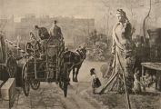 1891 Rivington Street NYC Antique Print ~ Municipal Backyard