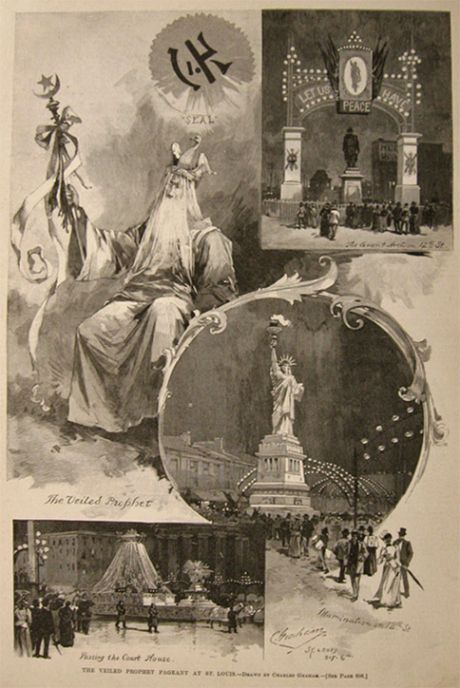1891 Veiled Prophet Pageant, St. Louis Antique Print & Article