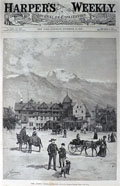 1886 Antlers Hotel, Colorado ~ Antique Print & Article