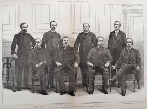 1886 Grover Cleveland's Presidential Cabinet Antique Print ~ Harper's Weekly