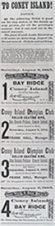 1885 Coney Island Tickets ~ Railroad & Skating Rink Pass