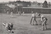 1886 Cricket Match at Nicetown, PA ~ Antique Print & Article