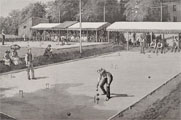 1886 Croquet Tournament ~ Norwich, CT ~ Antique Print