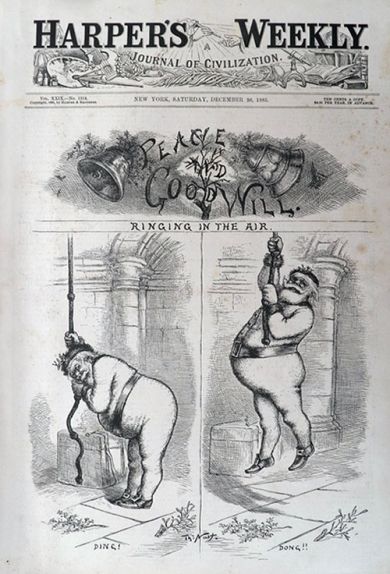 1885 Thomas Nast Santa ~ Harper's Weekly Cover Print