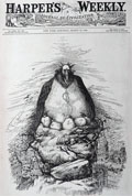 1886 Thomas Nast Cover Print ~ Nests Breeds Tweeds