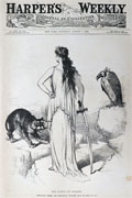 1886 Thomas Nast Cover Print ~ Spoliers, Tigers & Vultures