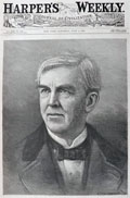 1886 Oliver Wendell Holmes Portrait ~ Harper's Weekly Print Engraving
