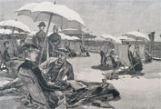 1885 Atlantic City Sand Pier Antique Print & Article