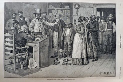 1886 The Village Pest, A.B. Frost ~ Antique Print
