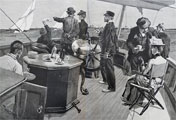 1886 Watching America's Cup ~ Antique Print & Article