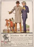 1916 Hart Schaffner & Marx Men's Fashion Ad ~ Racetrack