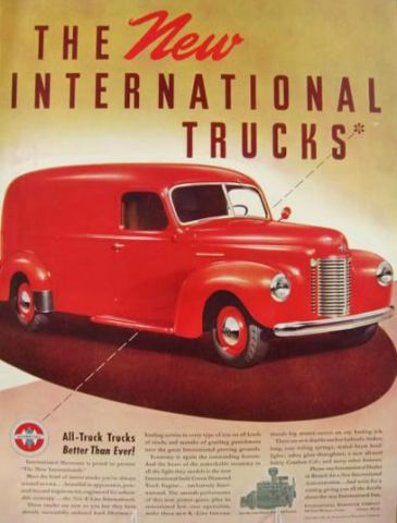 1941 International Harvester Truck Ad ~ New K-Lines