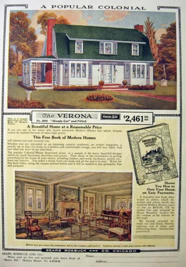 1919 Sears Honor-Bilt Modern Homes Ad ~ Building Kit
