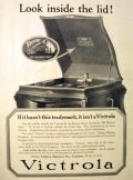 1919 Victor Victrola Ad ~ Look Inside the Lid